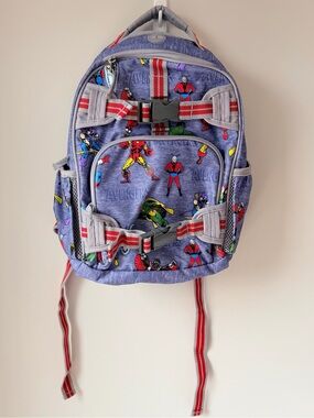 Pottery Barn Kids Mackenzie Avengers Print Backpack with Red Accents